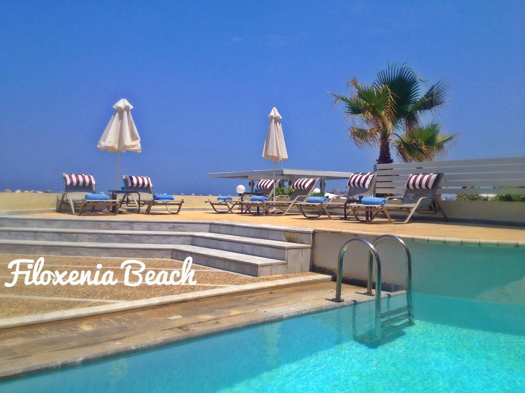 Filoxenia Beach Hotel Rethymno  ภายนอก รูปภาพ