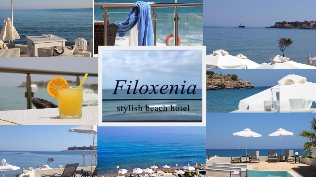 Filoxenia Beach Hotel Rethymno  ภายนอก รูปภาพ